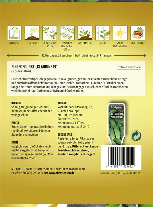 Gurkensamen 'Claudine F1'