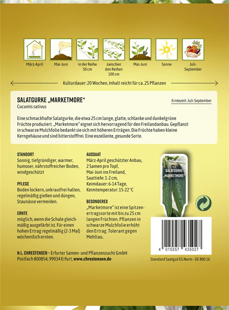 Gurkensamen 'Marketmore'