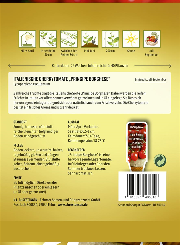 Tomatensamen 'Principe Borghese'