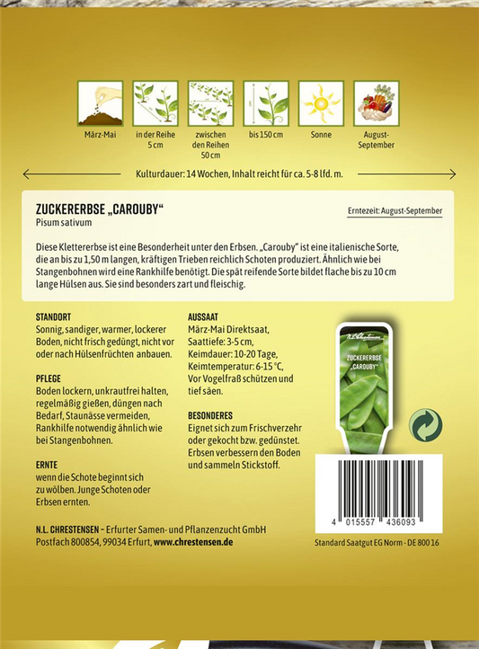 Zuckererbsensamen 'Carouby'