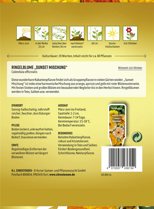 Ringelblumensamen 'Sunset Mischung'