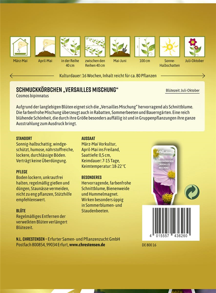 Schmuckkörbchensamen 'Versailles'