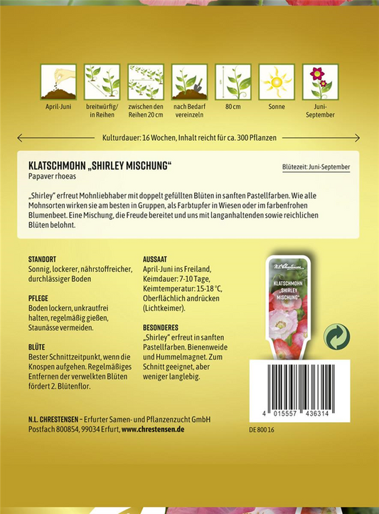 Klatschmohnsamen 'Shirley'