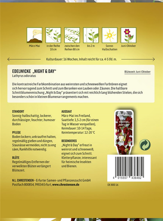 Gartenwickensamen 'Night & Day'