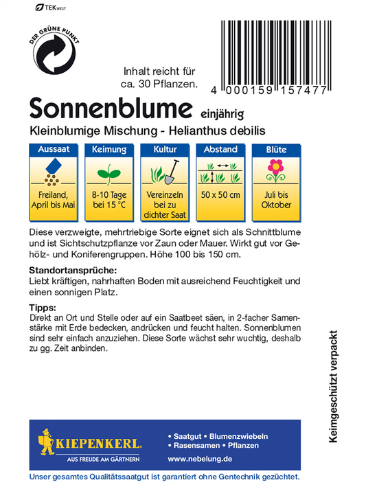 Sonnenblume 'Kleinblumige Mischung'