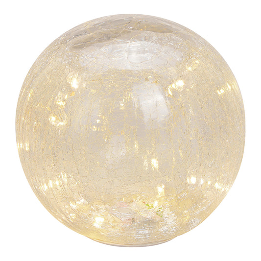 Light ball with 20 LED lights, with timer made of transparent glass Ø20cm