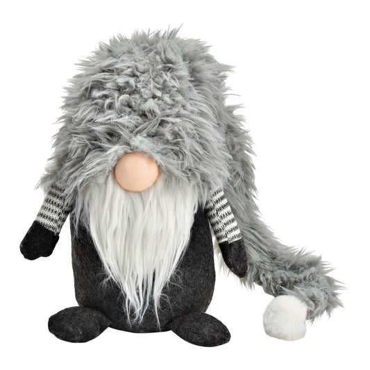 Zwerg aus Stoff Grau (B/H/T) 20x30x18cm