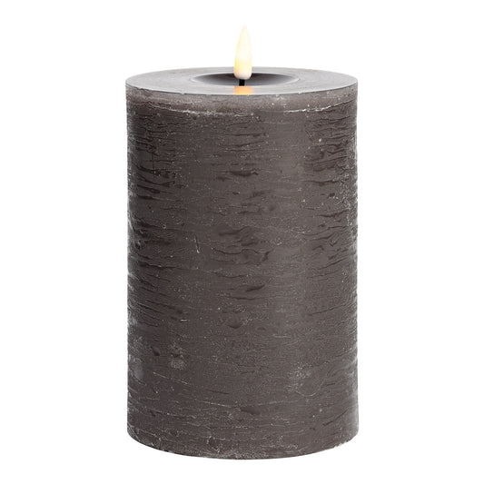 LED-Kerze aus Wachs, Mokka (B/H/T) 10x15x10cm
