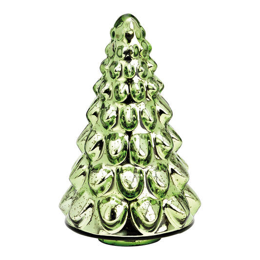 Tannenbaum aus Glas grün (B/H/T) 14x23x14cm