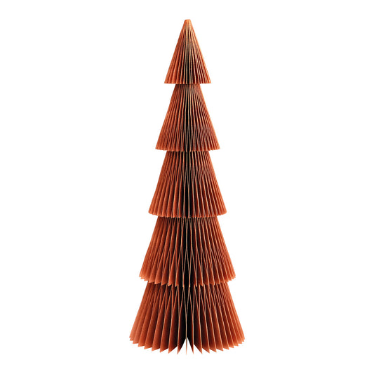 Display Tannenbaum Honeycomb aus Papier/Pappe braun (B/H/T) 14x40x14cm