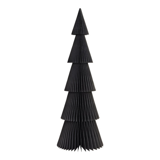 Display Tannenbaum Honeycomb aus Papier/Pappe schwarz (B/H/T) 20x60x20cm