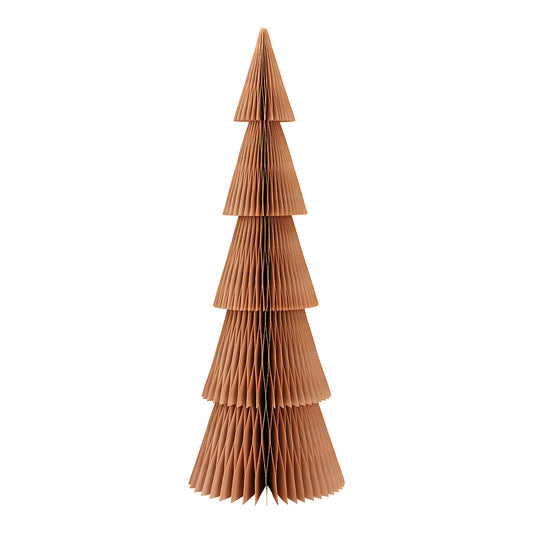 Display Tannenbaum Honeycomb aus Papier/Pappe beige (B/H/T) 20x60x20cm