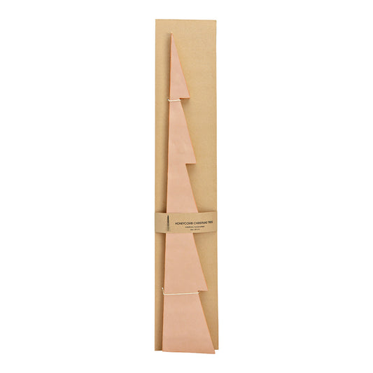 Display Tannenbaum Honeycomb aus Papier/Pappe beige (B/H/T) 20x60x20cm