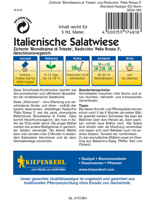 Italienische Salatwiese