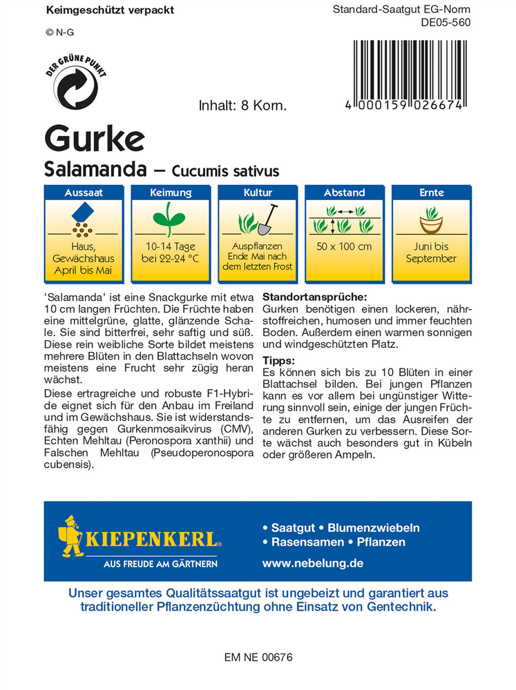 Mini-Snackgurke 'Salamanda F1'