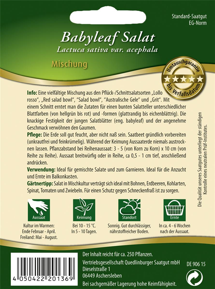 Babyleaf-Salat-Samen