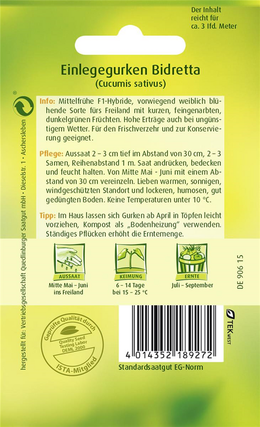Gurkensamen 'Bidretta F1'