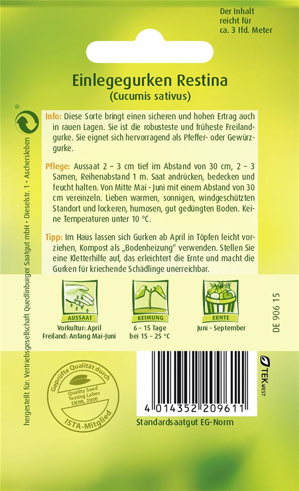 Gurkensamen 'Restina F1'