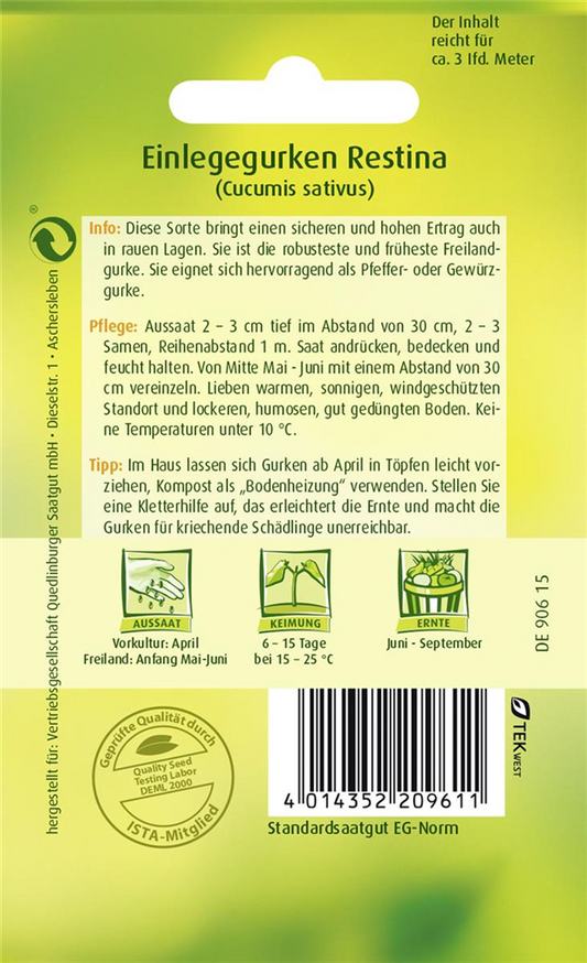 Gurkensamen 'Restina F1'