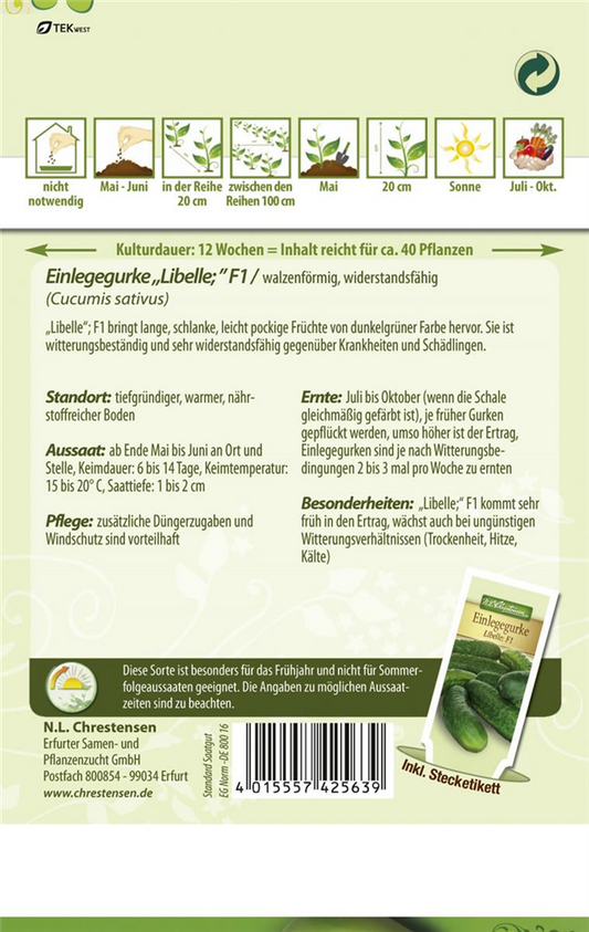 Gurkensamen 'Libelle F1'