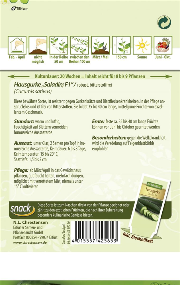 Gurkensamen 'Saladin'