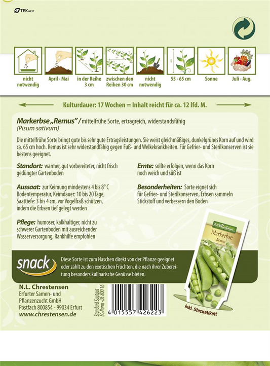 Erbsensamen 'Remus'