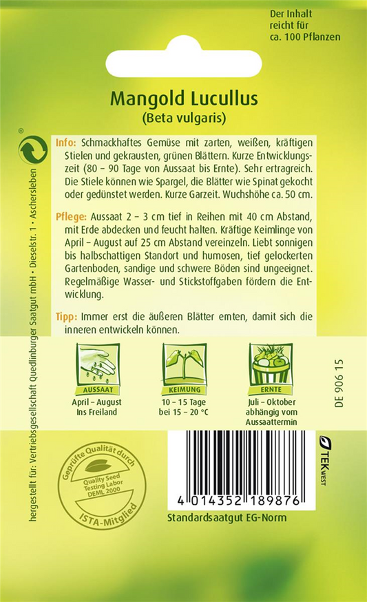 Blatt-Mangoldsamen 'Lucullus'