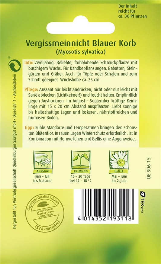 Wald-Vergissmeinnicht-Samen 'Blauer Korb'