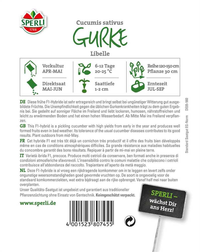 Gurke 'Libelle F1'