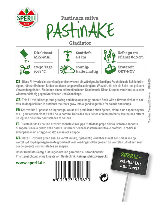 Pastinake 'Gladiator F1'