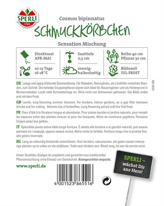 Fiederblättriges Schmuckkörbchen 'Sensation'