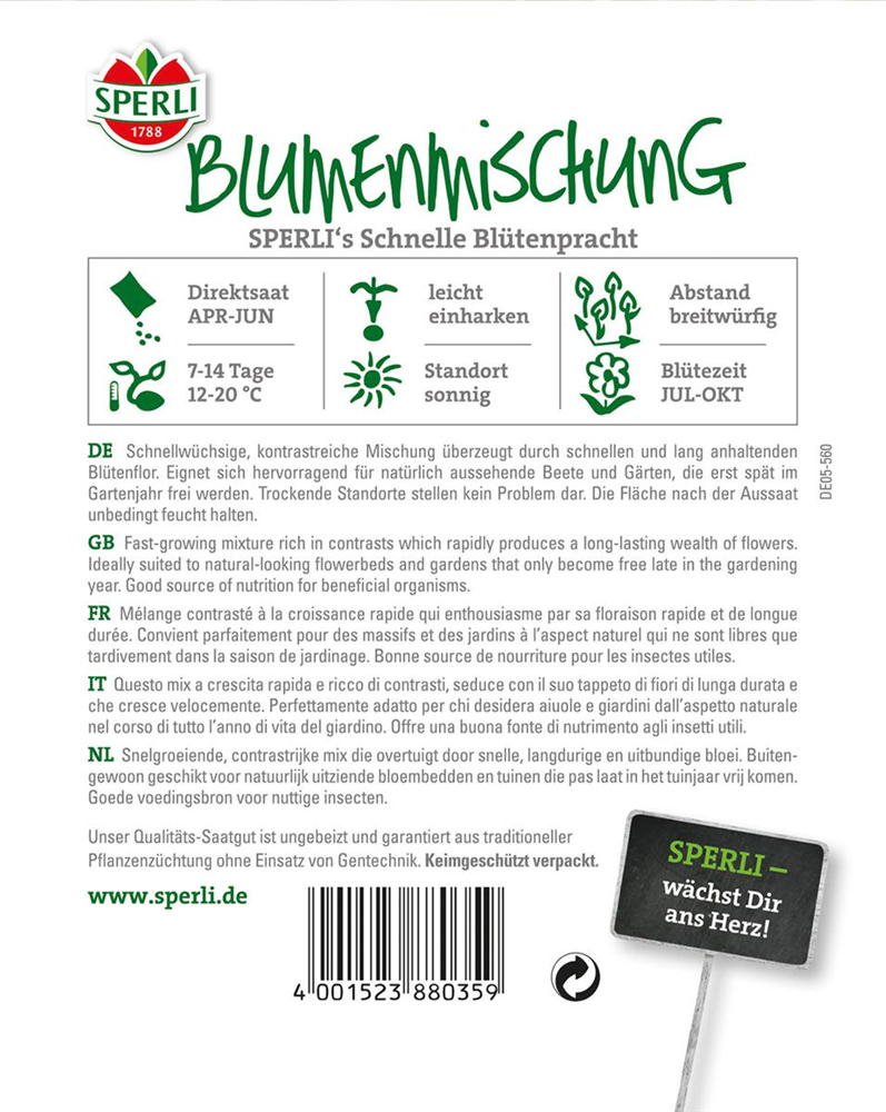 Blumenmischung 'Schnelle Blütenpracht'