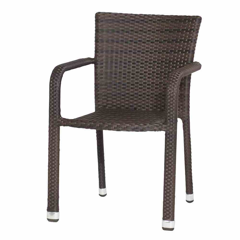 Siena Garden Stapelsessel Minas, 60x56x83 cm maron