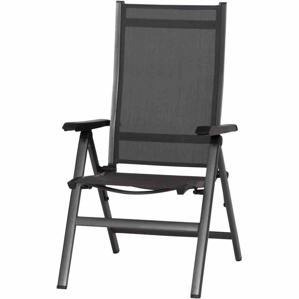 MWH Klappstuhl Elements Textilgewebe 68 cm x 62 cm x 110 cm anthrazit