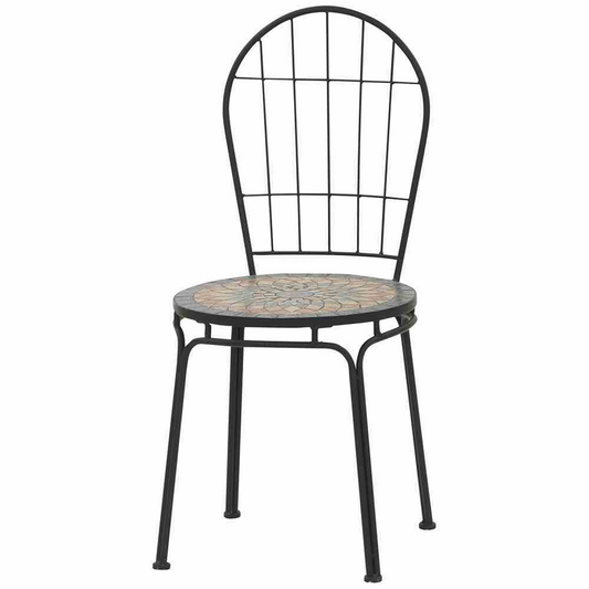 Siena Garden Stapelstuhl Prato, 43x43x94 cm matt schwarz