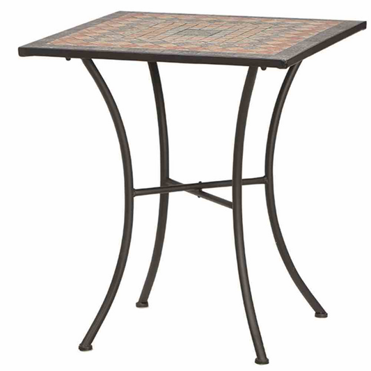 Siena Garden Prato Tisch 64x64cm Eckig Eisen/Mosaikoptik