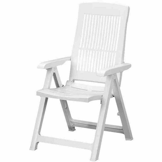 Progarden Tampa Klappsessel weiß Kunststoff