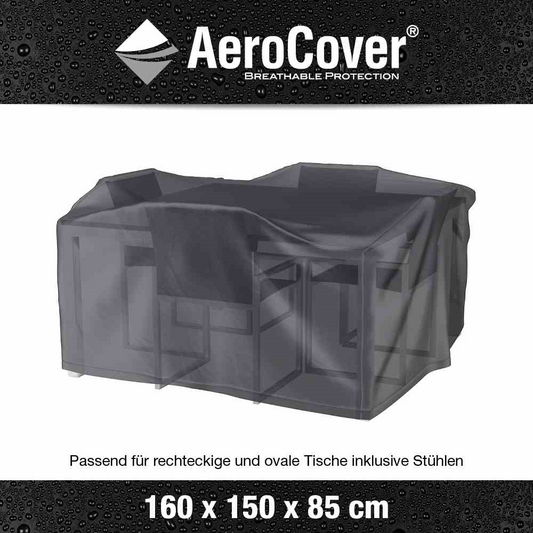 Aerocover Schutzhülle für Gartenmöbelset 160x150x85 cm