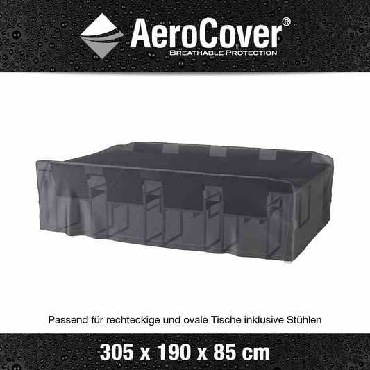 Aerocover Schutzhülle für Gartenmöbelset 305x190x85 cm
