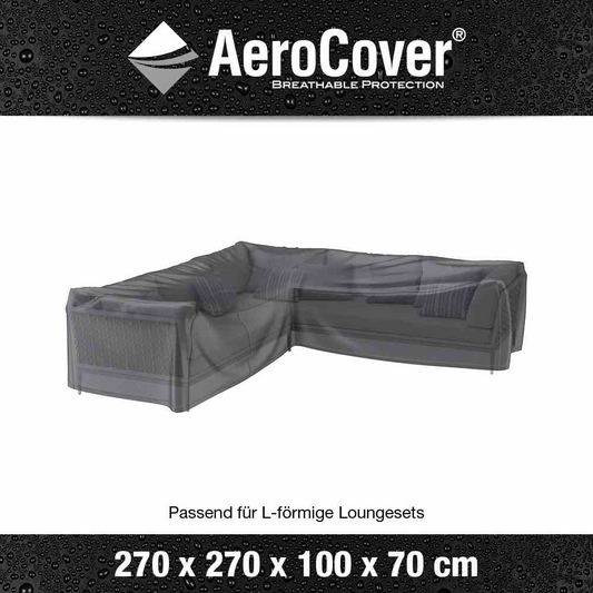 Aerocover Schutzhülle für Eck- Loungeset 270x270x100xH70 cm