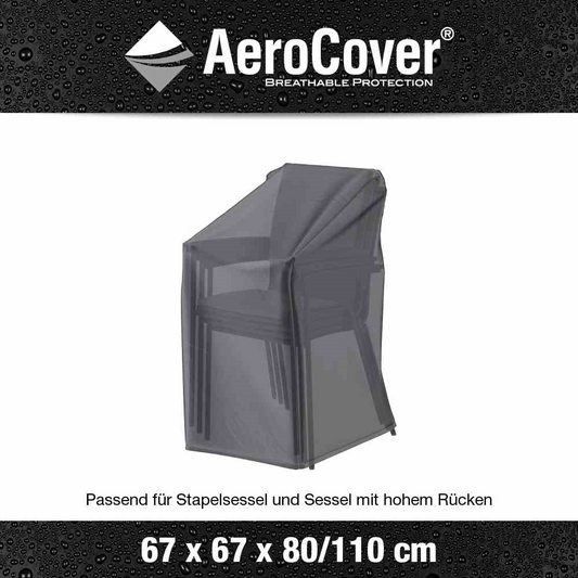 Aerocover Schutzhülle für Stapelstühle 67x67xH80/110 cm