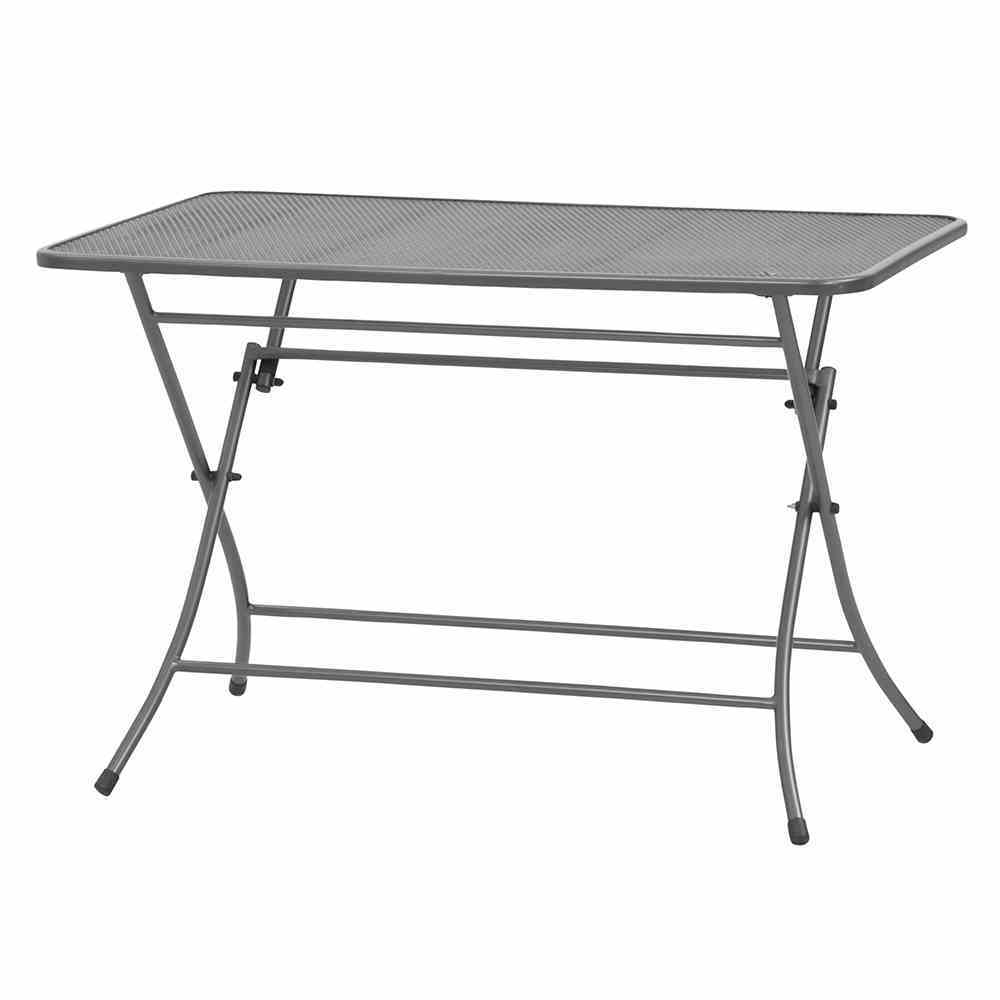 MWH Café Latte Tisch 110x70x72 cm eisengrau