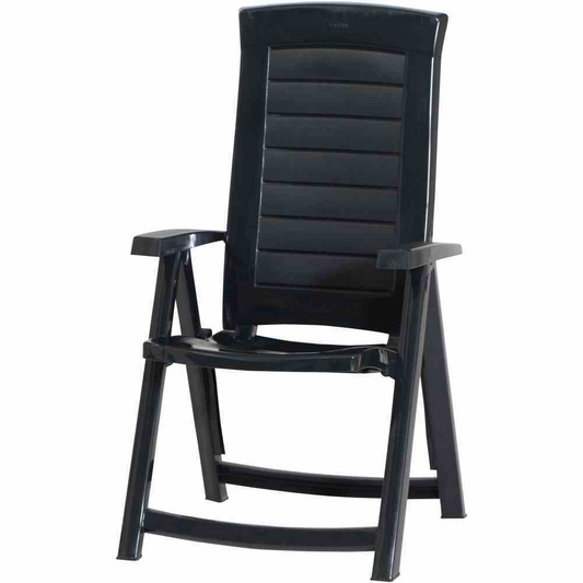 Gartenstuhl Aruba 61 cm x 72 cm x 110 cm grün Kunststoff