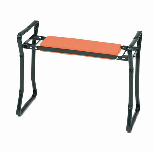 Siena Garden Knie- und Sitzbank 59x27x50 cm orange und grün Stahl