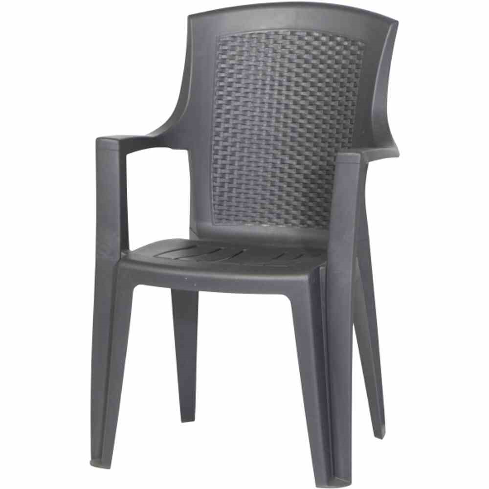 Progarden Stapelsessel Eden stapelbar 62x60x89 anthrazit