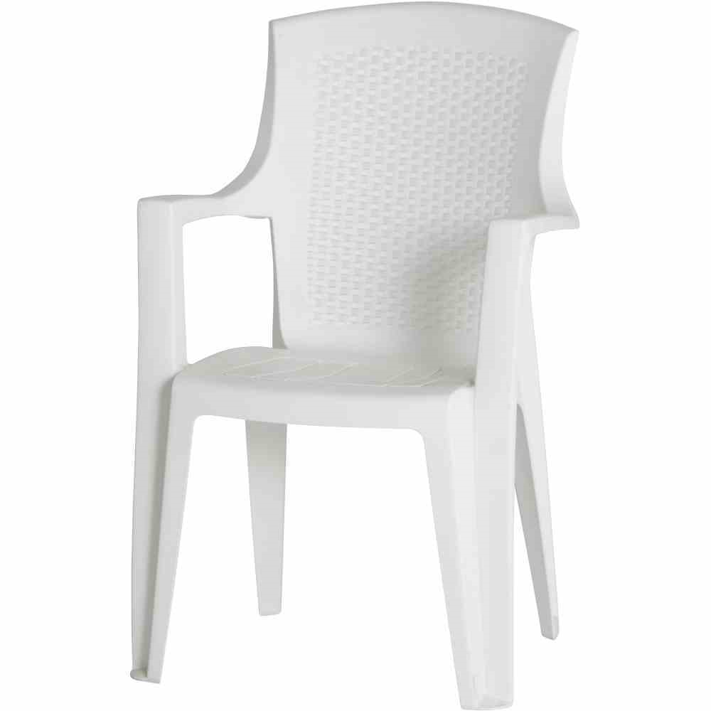 Progarden Stapelsessel Eden stapelbar 62x60x89 weiß