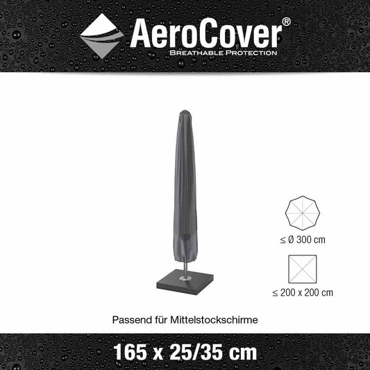 Aerocover Schutzhülle für Sonnenschirm H165xB25 cm