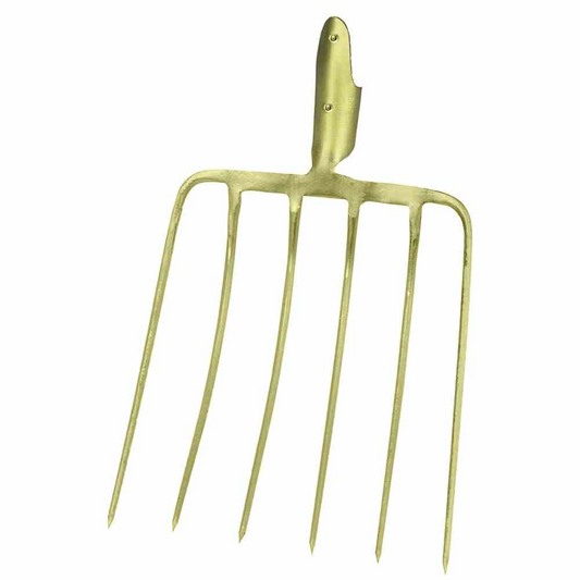 Ideal Maisgabel mit 6 Zinken ohne Stiel, 37 x 32 cm gold