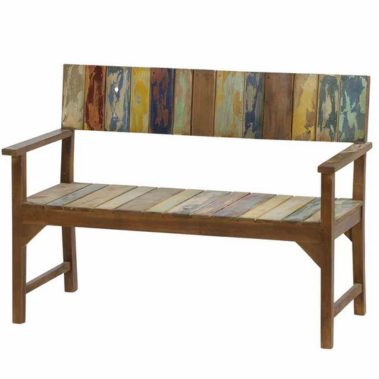 Siena Garden Palu 2-Sitzerbank 124 cm Teak recycelt