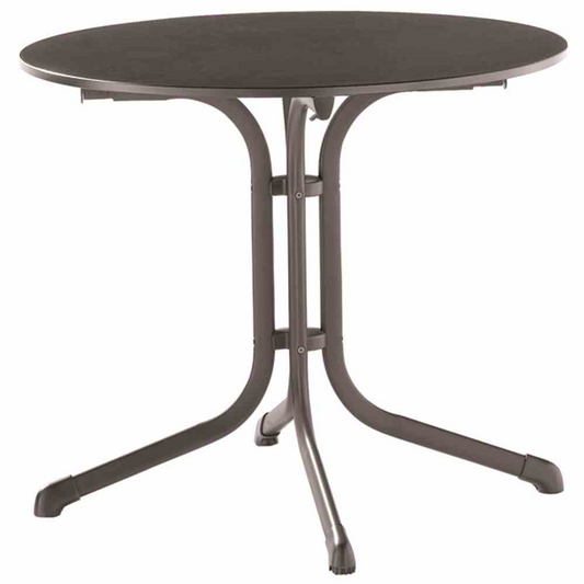 Sieger Klapptisch vivodur Ø85 x 73 cm eisengrau grau